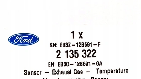 Senzor de temperatură a gazelor de eșapament FORD RANGER 2.2 TDCI