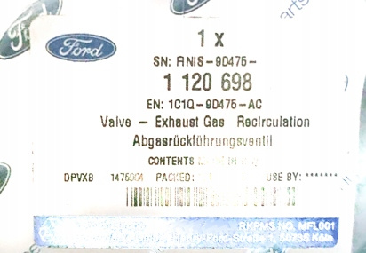 EGR Ford Transit FURGON 2.0 Di 1120689 ORIGINAL