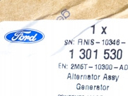 Alternator ORIGINAL 100A 1.8 TDCI 2.0 Ford FOCUS I