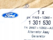 Alternator ORIGINAL 100A 1.8 TDCI 2.0 Ford FOCUS I