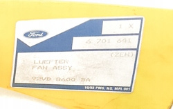 Wentylator chłodnicy koło Ford Transit 2.5D ORYGIN