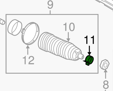 Clemă de manșon 21,1 mm Ford Maverick Escape