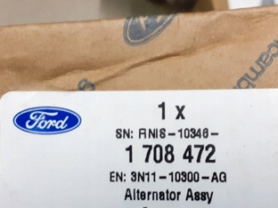 Alternator C-Max Focus Fiesta Fusion 1.4 1.6 Ti