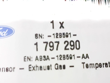 Senzor de temperatură a gazelor de eșapament FORD RANGER 3.2 TDCI