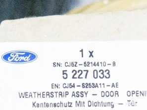 Uszczelka drzwi tylnych tył Ford Kuga mk2 LEWA