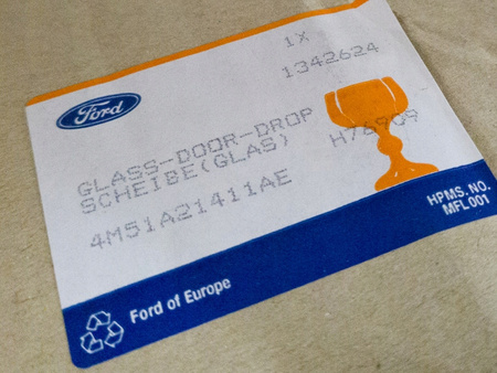 ORYGINAŁ Szyba DRZWI przód lewa Ford Focus 2 C-Max