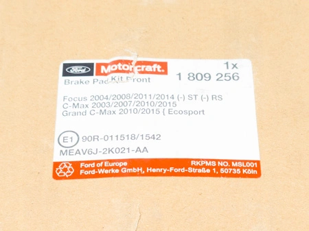 Klocki hamulcowe przód FORD C-MAX FOCUS ECOSPORT